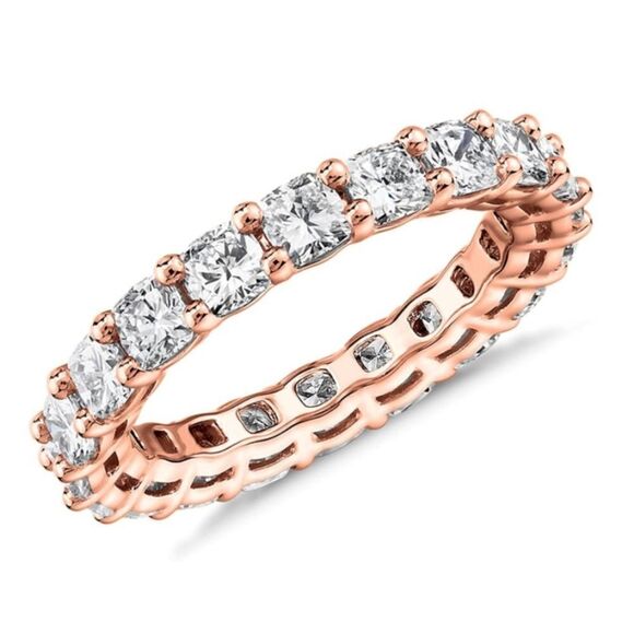 Paved Wedding Band Ring - Picture 1 of 4